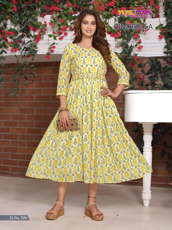 Tips And Tops Cindrella Vol 3 Georgette Anarkali Kurti Collection
